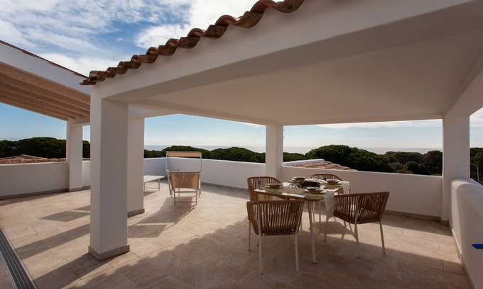 Baia Sant'Anna House | Holiday Home 'Casa Bella Vista' with Sea View, Garden, Terrace & Wi-Fi