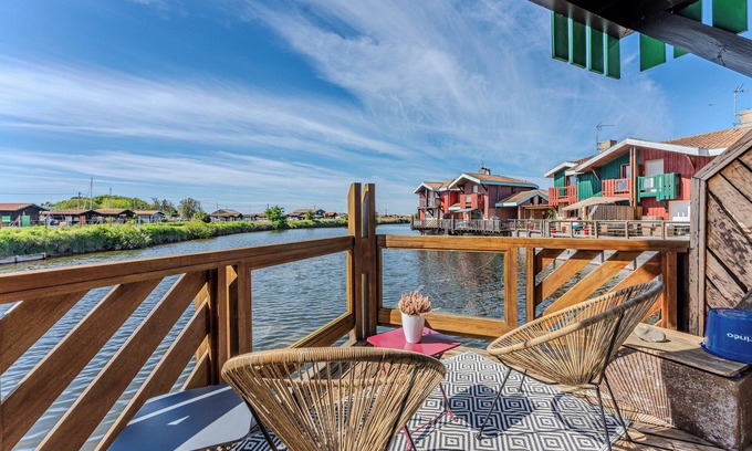 Gujan-Mestras House | Holiday home 'Maison Ostrea Bassin D'arcachon' with view of the bassin, terrace and Wi-Fi