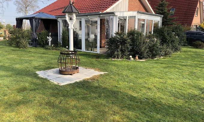 Conneforde House | Holiday house stork nest on the amber lake with outdoor whirlpool and sauna