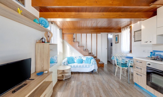 San Giovanni di Sinis Villa | Home Villino Turchese on the Beach with Ocean View, Terrace