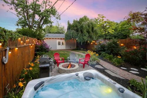 Weinland Park House | Home with Garage, Hot Tub, near OSU & Short North