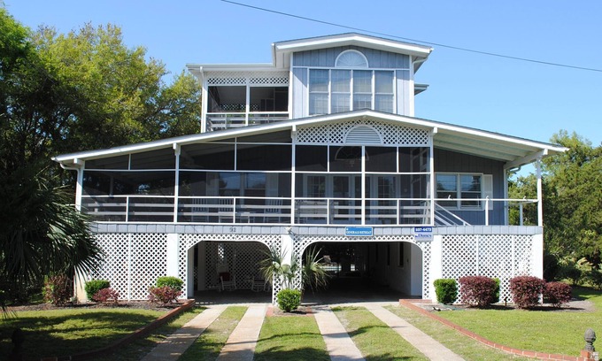 North Litchfield Beach House | Home with private swimming pool located at North Litchfield Beach in Pawleys Island.