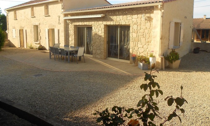 Taize-Maulais House | Homerez - Amazing house for 8 ppl. with garden and terrace at Taizé