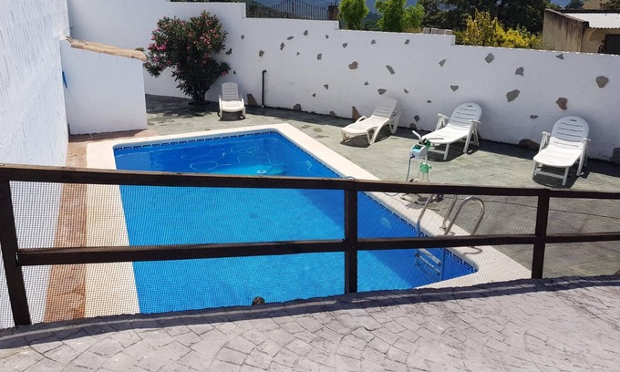Algar Ski Chalet | Homerez - Chalet for 8 ppl. with swimming-pool, garden and terrace at Algar