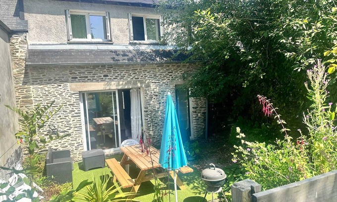 Curey House | Homerez - Comfortable House in Pontorson with Enclosed Garden