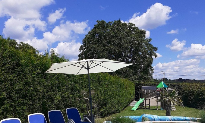Hamois House | Homerez - House for 4 ppl. with shared pool, garden and terrace at Hamois