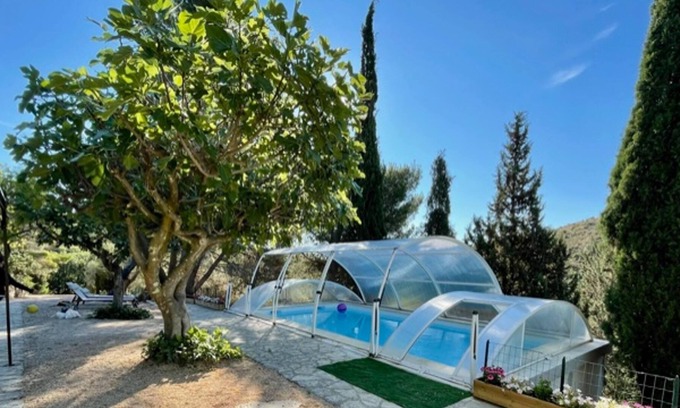 Castelnou Villa | Homerez - Villa for 6 ppl. with swimming-pool, garden and terrace at Castelnou