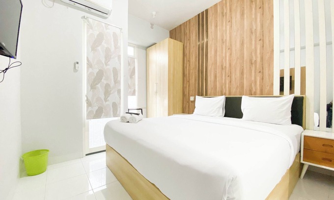 Semarang Apartment | Homey 1Br Without Living Room At Amartha View Apartment