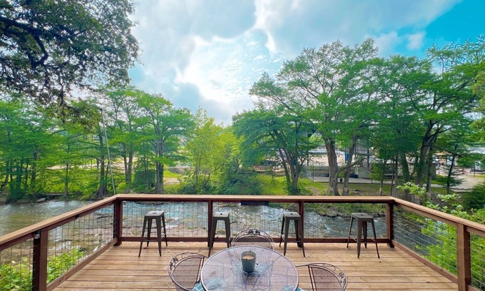 Canyon Lake House | Honey Haus On The Horseshoe (Guadalupe River), across from Whitewater Amphitheater!