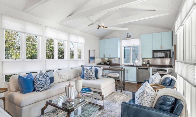Seaside Condo | Honeymoon Cottage with Gulf View. 32 Steps to Beach, Community Pools, Bikes!