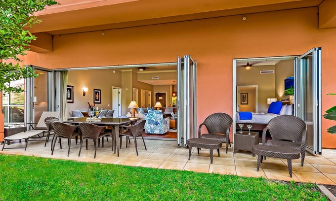 Honokowai Condo | Honua Kai Ground Floor huge yard ~ Konea 142 ~1 minute walk to Pools/Beach/BBQs!