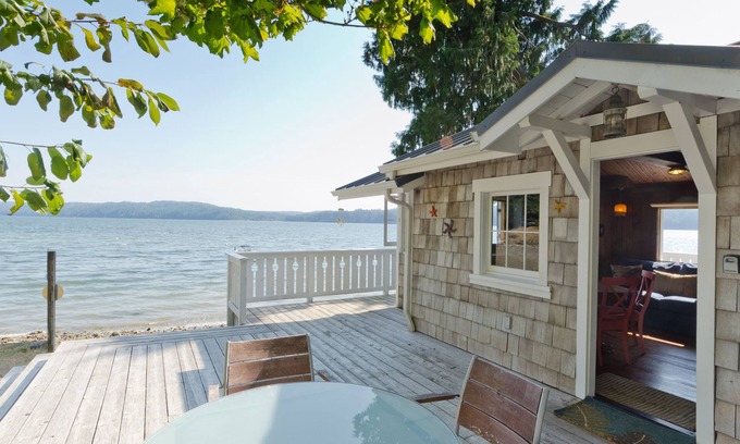 Hoodsport Cottage | Hood Canal, 1930's Beach Cottage, 315' Cove with Oysters!