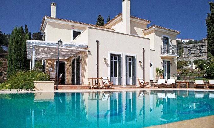 Andros Town Villa | Hortensia Villa with Marvelous Multi-Level Garden