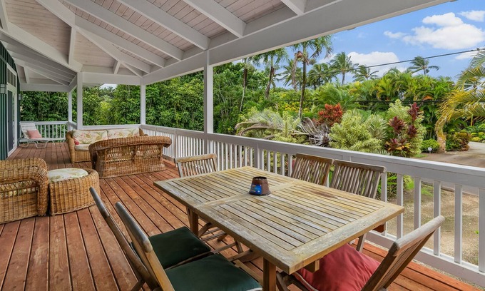 Kilauea House | Hosted By Parrish Kauai: Noho Kai at Anini Beach - Classic Hawaiian Beach Cottag