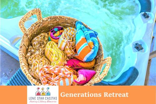 Surfside Beach House | Hot Tub and Jacuzzi Suite! 100 steps from spacious beach and Jetty park! Generations Retreat Sleeps 26