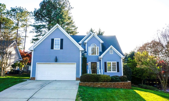 North Raleigh House | Hot Tub, Game Room, Theater Room & Fenced In Yard!