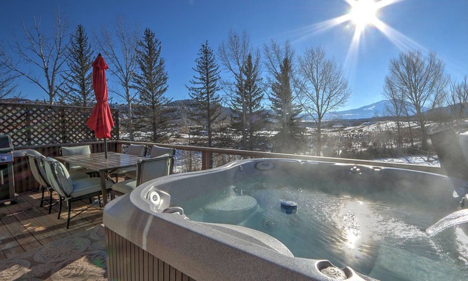 Glenwood Springs House | Hot Tub with Amazing Views, Game Room, Family Friendly, Central Location