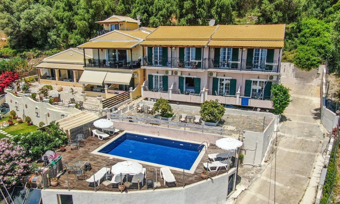 Lakones Apartment | Hotel Apartment "Spyridoula Studio 2" with Sea View, Shared Pool & Wi-Fi