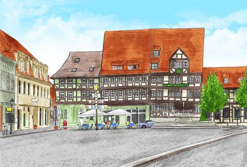 Quedlinburg Bed & Breakfast | Hotel Zur Goldenen Sonne