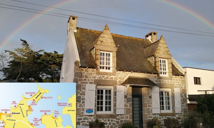 Tregastel Villa | House 2-7 people, 150m from the beach Tregastel White Strike, Near Perros-Guirec