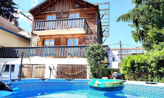Aix-les-Bains Ski Chalet | House chalet swimming pool near golf hypodrome shops lake 7 min