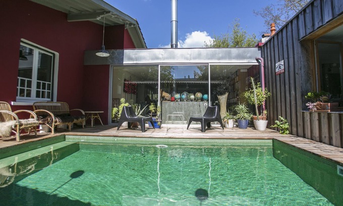 Cauderan House | House of character Architect - Design warm Loft - Pool