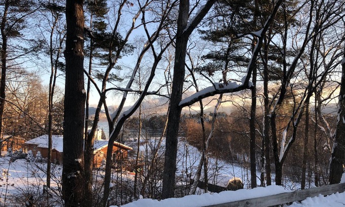 Diamond Point Cabin | House on Lake George with beach and docks. Near Gore, NY's Largest Ski Resort.