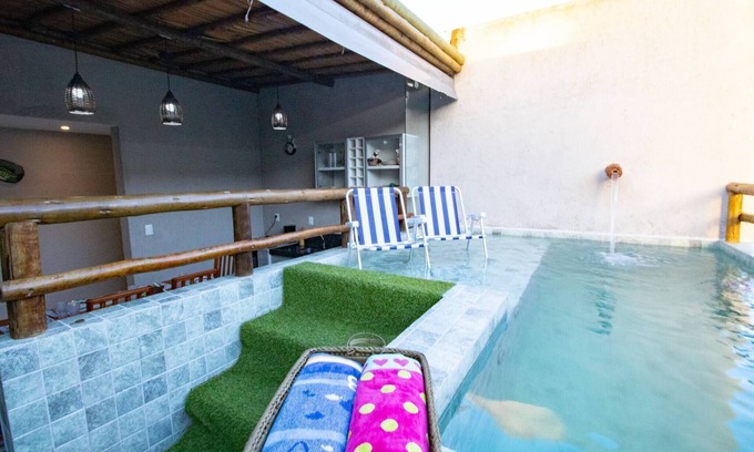 Porto de Pedras Ski Chalet | House With Gourmet Area 250m from the Beach