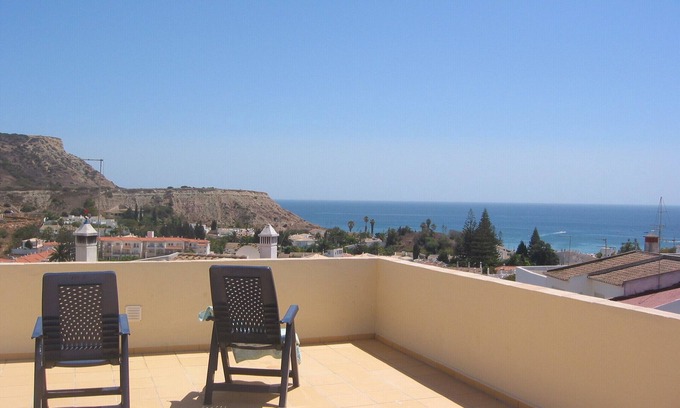 Praia da Luz Apartment | Huge apartment with 3 balconies and roof terrace only 5 min walk from beach