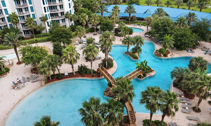 Fort Walton Beach - Destin Condo | 🌊HUGE Lagoon Pool~Balcony~Whirlpool~PlaygroundPalms Resort 2413 Jr 2BR