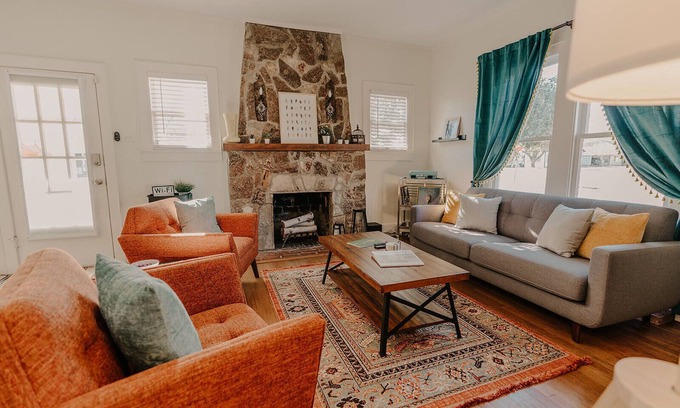 Kerrville House | Humble Digs—Location, bikes, fire pit, foosball