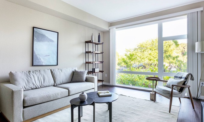 Mountain View Apartment | Ideal Mountain View 2BR w/Gym, Pool, Garden, near Dining, by Blueground