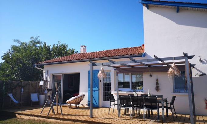 Saint-Trojan-les-Bains Villa | Ile d'Oleron house, 3 stars, near Gatseau beach, 8 people, 4 bedrooms