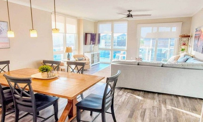 North Ocean City Apartment | Imagine That! Stunning Modern Spacious 4BR/3BA Luxury Retreat! Overlooks Beach!