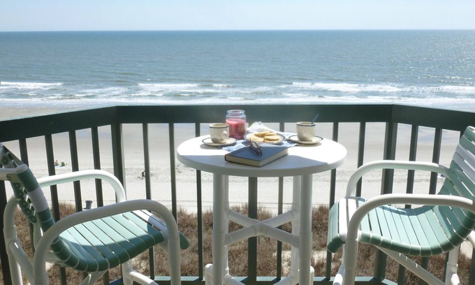 Windy Hill Condo | Immaculate, luxury, oceanfront, roomy beach, 6th flr private balcony, R&R peace