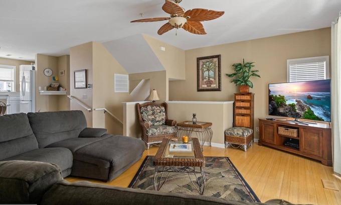 Midtown Ocean City House | Immaculate Oceanblock 3 story Townhouse with 2 car garage