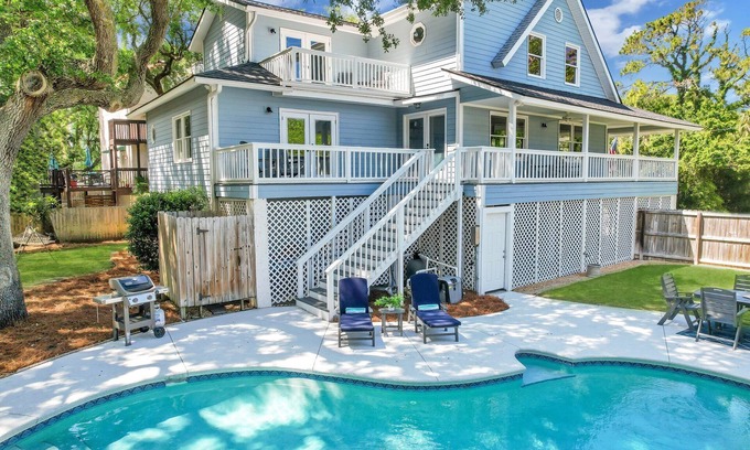 East Beach House | Immaculate East Beach Home, Private Pool, 50 yards to Beach Access