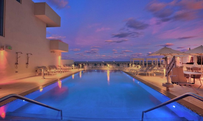 Central Beach Hotel | Immerse in Marina Views! Pool, Prime Location by Beach & Aquatics Center