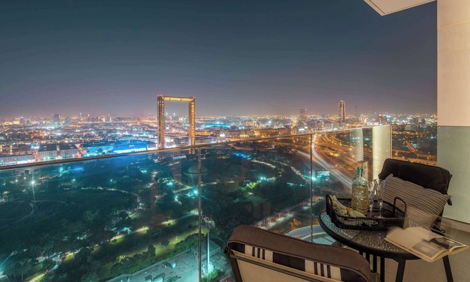 Bur Dubai Apartment | Impressive 2BR w Dubai Frame Views - Near Metro!