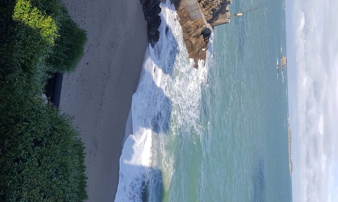Dinard Villa | In sea view villa. Ground floor apartment with terrace. on the beach