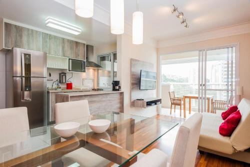 Vila Andrade Apartment | IN4 - Novo Bhaus Morumbi - Shopping Jardim Sul - 50m2 - Linda vista 19o andar - Vaga de Garagem - Acomoda 2 adultos e 1 criança