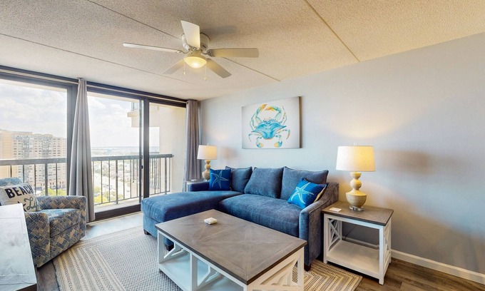 North Ocean City Condo | Incredibly Convenient Beach Condo w/Balcony, W/D, A/C, Shared Pools, Gym, Tennis