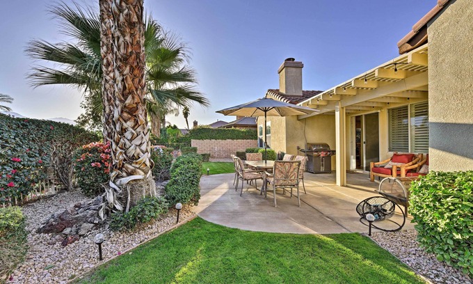 Indio House | Indian Palms Resort Home w/Yard & Community Perks