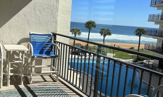 Ormond Beach Condo | Indies House Sought After Beachfront Condo w Pool near shopping and restaurants