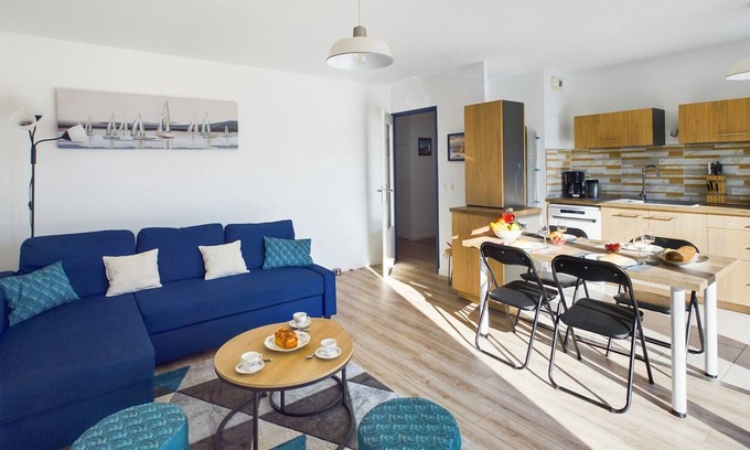 Concarneau Apartment | -INDIGO-T3 avec balcon et 2 places de parking