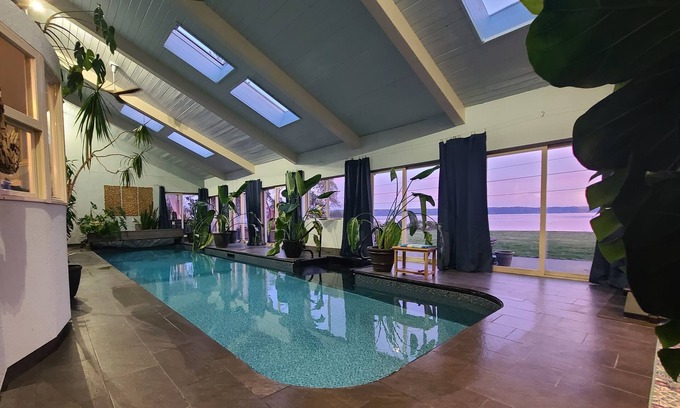 Port Ludlow House | Indoor Pool w/Amazing Waterfront Views & Hot Tub
