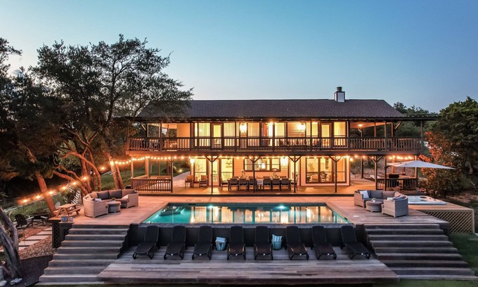 Leander House | Infinity Pool Paradise|10-Acre Hill Country Escape