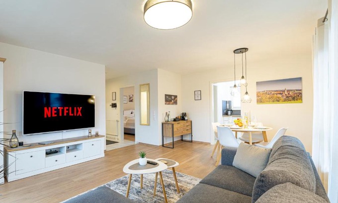 Kirchberg an der Jagst Apartment | INhome: Garten - Terrasse - Parkplatz - Netflix