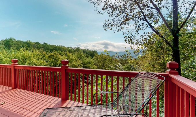 Blue Ridge Cabin | Inviting cabin w/mountain views, private indoor hot tub, gas grill, & deck