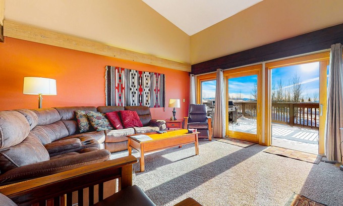 Teton Village Condo | Inviting mountain condo w/private sauna, deck, mtn views, & shared hot tub/pool